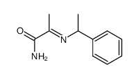 2-((1-phenylethyl)imino)propanamide结构式