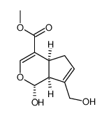 methyl (1S,2R,6S)-2-hydroxy-9-(hydroxymethyl)-3-oxabicyclo[4.3.0]nona-4,8-diene-5-carboxylate结构式