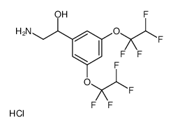 2-amino-1-[3,5-bis(1,1,2,2-tetrafluoroethoxy)phenyl]ethanol,hydrochloride结构式