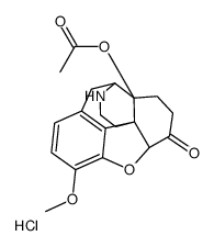 14-O-Acetyl Noroxycodone Hydrochloride结构式