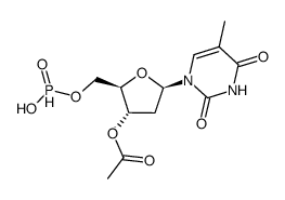 3'-O-acetylthymidine-5'-O-H-phosphonate结构式