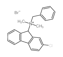 9H-Fluoren-9-aminium,2-chloro-N,N-dimethyl-N-(phenylmethyl)-, bromide(9CI) structure