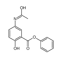 phenyl 5-acetamido-2-hydroxybenzoate Structure