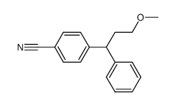 4-(3-methoxy-1-phenylpropyl)benzonitrile结构式