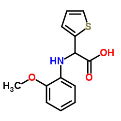 (2-METHOXY-PHENYLAMINO)-THIOPHEN-2-YL-ACETIC ACID结构式