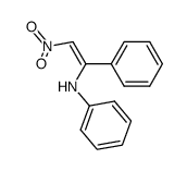 (Z)-1-Anilino-2-nitro-1-phenylethylene结构式