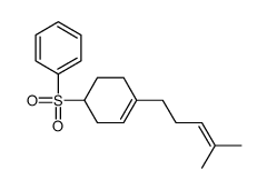 [4-(4-methylpent-3-enyl)cyclohex-3-en-1-yl]sulfonylbenzene Structure