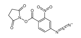 (2,5-dioxopyrrolidin-1-yl) 4-azido-2-nitrobenzoate Structure