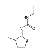 (1Z)-3-ethyl-1-(3-methylthiazolidin-2-ylidene)urea structure