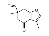 3,6-dimethyl-4-oxo-6-vinyl-4,5,6,7-tetrahydrobenzofuran Structure