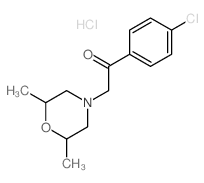 Ethanone,1-(4-chlorophenyl)-2-(2,6-dimethyl-4-morpholinyl)-, hydrochloride (1:1) structure
