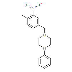 2-Methyl-5-(N-phenylpiperazinomethyl)nitrobenzene Structure