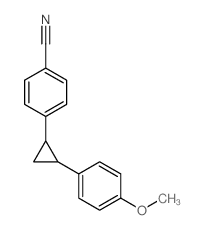 4-[2-(4-methoxyphenyl)cyclopropyl]benzonitrile结构式