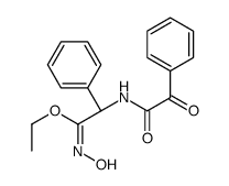 ethyl (1Z,2S)-N-hydroxy-2-[(2-oxo-2-phenylacetyl)amino]-2-phenylethanimidate结构式