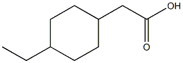 2-(4-乙基环己基)乙酸结构式
