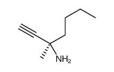 (3R)-3-methylhept-1-yn-3-amine Structure