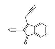 1H-Indene-3-acetonitrile,2-cyano-1-oxo-(9CI) Structure