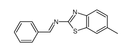 N-(6-methyl-1,3-benzothiazol-2-yl)-1-phenylmethanimine Structure