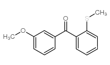 3-METHOXY-2'-METHYLTHIOBENZOPHENONE结构式