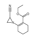 ethyl 2-(2-cyanoaziridin-1-yl)cyclohexene-1-carboxylate结构式