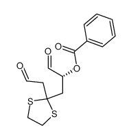 (2R)-2-benzoyloxy-4-oxo-1,6-hexanedial 4-ethylene dithioacetal结构式