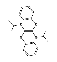E-1,2-bis(isopropylthio)-1,2-bis(phenylthio)ethylene Structure