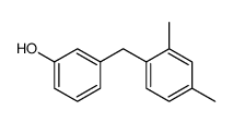 Phenol, 3-[(2,4-dimethylphenyl)methyl]- (9CI) structure