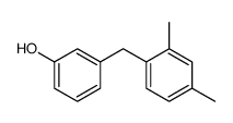 Phenol, 3-[(2,4-dimethylphenyl)methyl]- (9CI) Structure