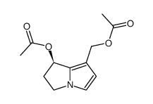 Acetic acid (R)-7-acetoxymethyl-2,3-dihydro-1H-pyrrolizin-1-yl ester Structure