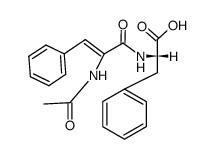 (Z)-(2-acetamido-3-phenylacryloyl)-L-phenylalanine结构式