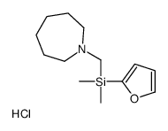 azepan-1-ium-1-ylmethyl-(furan-2-yl)-dimethylsilane,chloride结构式