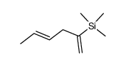 trimethyl(1-methylene-3-pentenyl)silane Structure