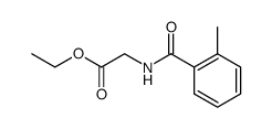 N-o-toluoyl-glycine ethyl ester Structure