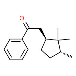 Ethanone, 1-phenyl-2-[(1S,3R)-2,2,3-trimethylcyclopentyl]- (9CI) Structure