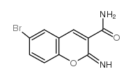 6-BROMO-2-IMINO-2H-1-BENZOPYRAN-3-CARBOXAMIDE Structure