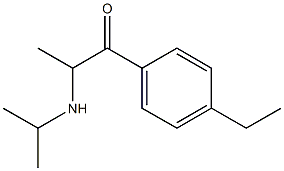Propiophenone, 4-ethyl-2-(isopropylamino)- (8CI) Structure
