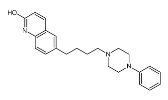 2(1H)-Quinolinone, 6-(4-(4-phenyl-1-piperazinyl)butyl)- structure