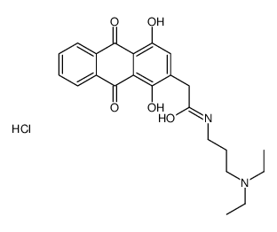 N-(3-diethylaminopropyl)-2-(1,4-dihydroxy-9,10-dioxo-anthracen-2-yl)ac etamide hydrochloride picture