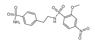 2-methoxy-4-nitro-N-(4-sulfamoylphenethyl)benzenesulfonamide结构式