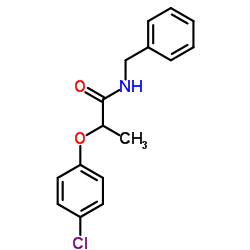 N-Benzyl-2-(4-chlorophenoxy)propanamide Structure