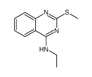 2-ethylamino-4-methylthioquinazoline结构式