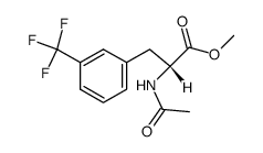 methyl 2-acetamido-3-(3-(trifluoromethyl)phenyl)propanoate Structure