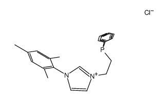 3-(2-(diphenylphosphanyl)ethyl)-1-(2,4,6-trimethylphenyl)-1H-imidazol-3-ium chloride Structure