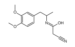 2-cyano-N-[1-(3,4-dimethoxyphenyl)propan-2-yl]acetamide结构式