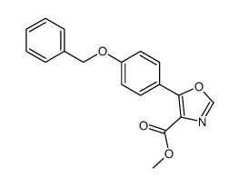 methyl 5-(4-phenylmethoxyphenyl)-1,3-oxazole-4-carboxylate结构式