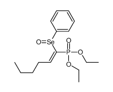 1-diethoxyphosphorylhex-1-enylseleninylbenzene Structure