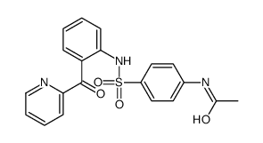 N-[4-[[2-(pyridine-2-carbonyl)phenyl]sulfamoyl]phenyl]acetamide Structure