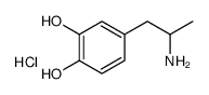 3,4-Dihydroxyamphetamine (hydrochloride) structure