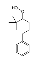 (4-hydroperoxy-5,5-dimethylhexyl)benzene Structure