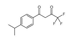 4,4,4-TRIFLUORO-1-(4-ISOPROPYL-PHENYL)-BUTANE-1,3-DIONE结构式